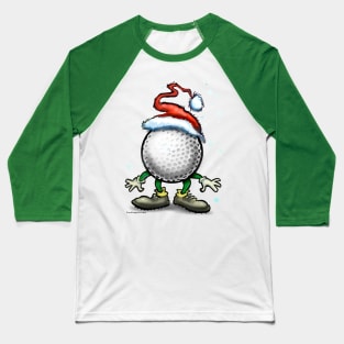 Golf Christmas Baseball T-Shirt